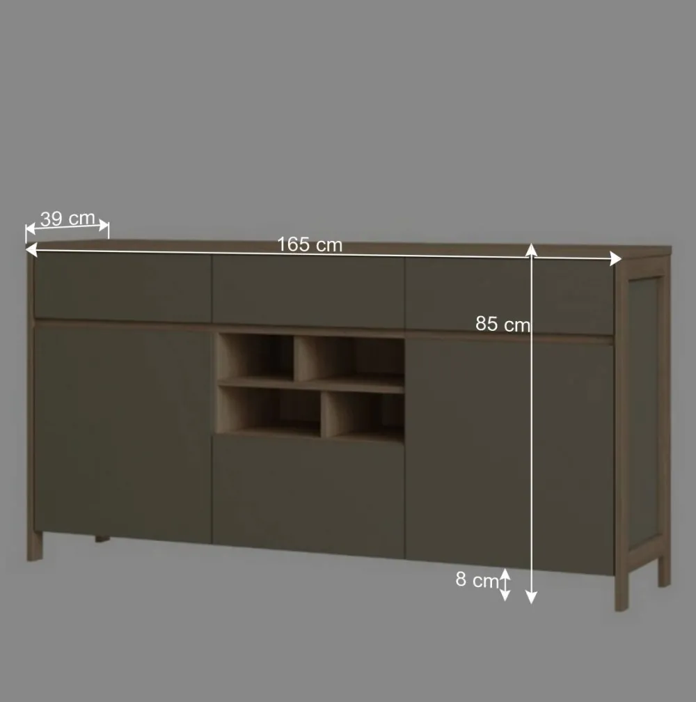 Wohnen Sideboard in Eukalyptus und Eiche Optik - Promo