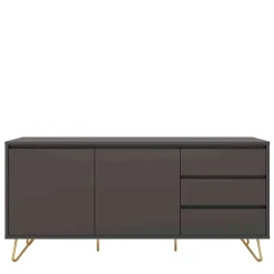 Wohnen Küchenschränke|Sideboards*Sideboard in Grau & Gold - Tajibo