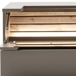 Wohnen Sideboard in Grau mit Wildeiche - Teorina