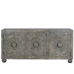 Wohnen Landhausmöbel|Küchenschränke*Sideboard in Grey Wash Mangoholz - Buama