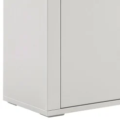 Wohnen Sideboard in Lichtgrau mit Wildeiche - Ballina