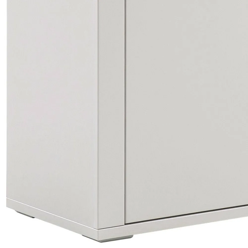 Wohnen Sideboard in Lichtgrau mit Wildeiche - Ballina