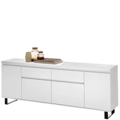 Wohnen Sideboards & Kommoden|Sideboards & Kommoden*Sideboard in Weiß mit Schwarz - Atela