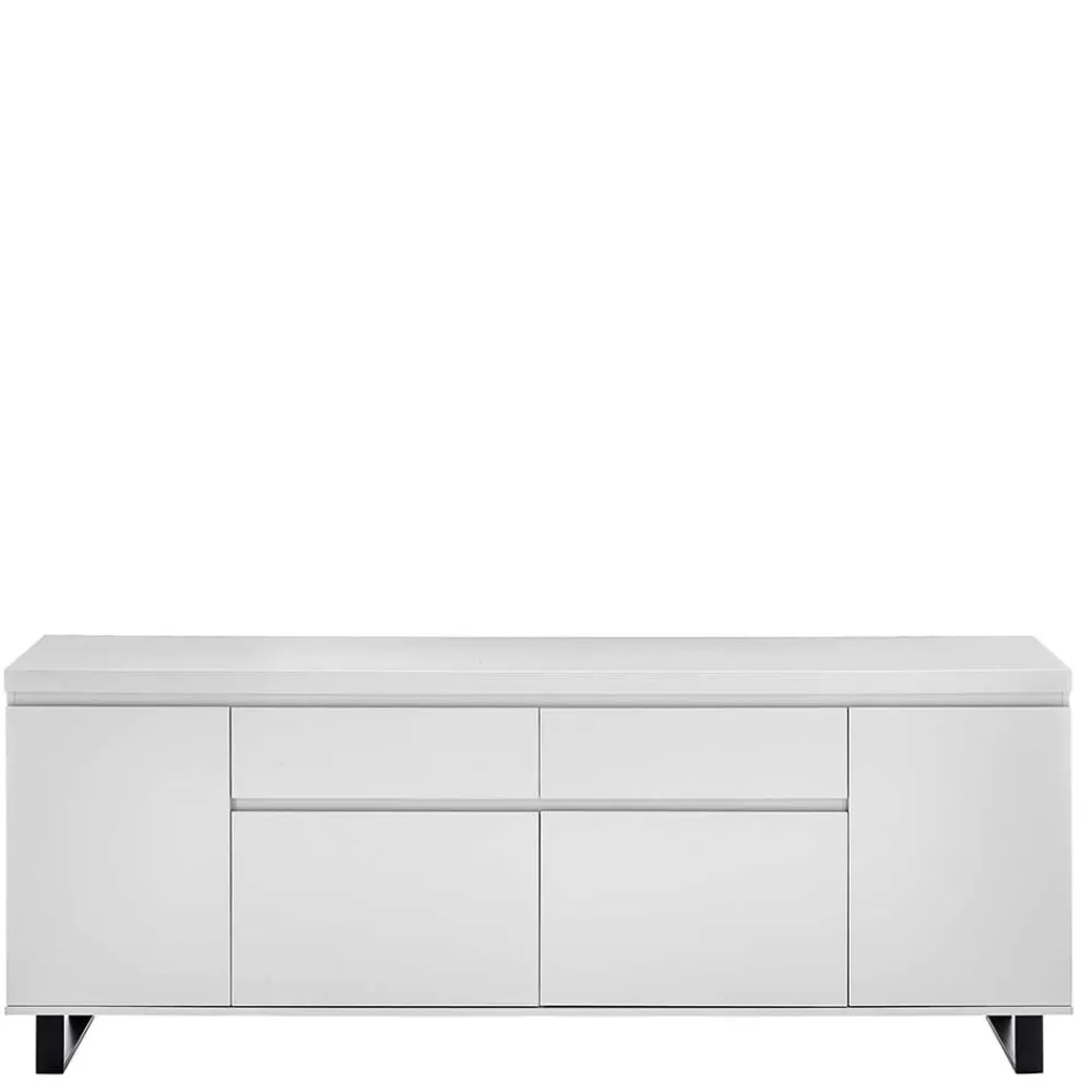 Wohnen Sideboards & Kommoden|Sideboards & Kommoden*Sideboard in Weiß mit Schwarz - Atela