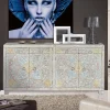 Wohnen Sideboard in White Wash und Pastellfarben - Cranita