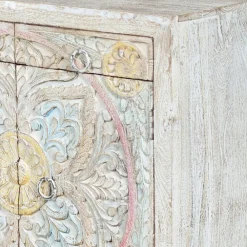 Wohnen Sideboard in White Wash und Pastellfarben - Cranita