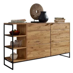 Wohnen Sideboard mit 2 Türen & Regal 150x85x40 cm - Varzado