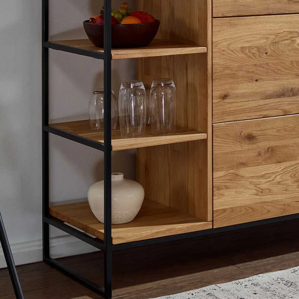 Wohnen Sideboard mit 2 Türen & Regal 150x85x40 cm - Varzado