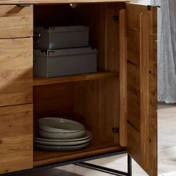 Wohnen Sideboard mit 2 Türen & Regal 150x85x40 cm - Varzado