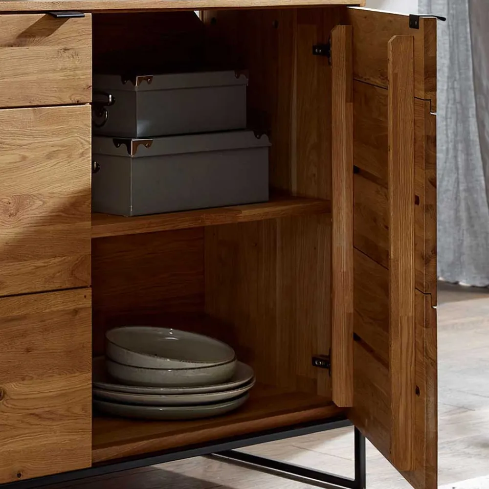 Wohnen Sideboard mit 2 Türen & Regal 150x85x40 cm - Varzado