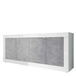 Wohnen Sideboard mit 4 Türen in Beton Optik - Narandu