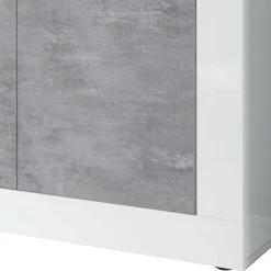 Wohnen Sideboard mit 4 Türen in Beton Optik - Narandu