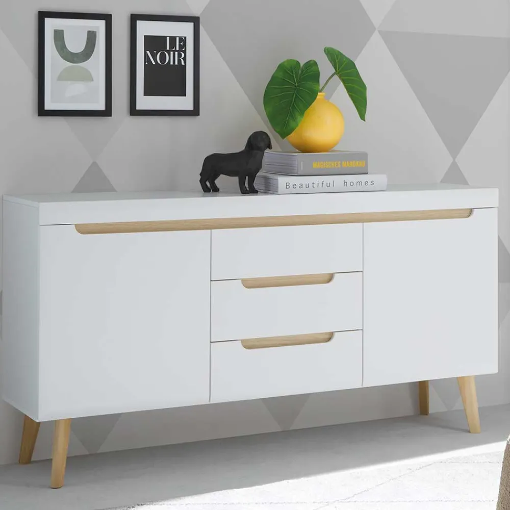 Wohnen Sideboard mit drei Schubladen und zwei Türen - Ginko