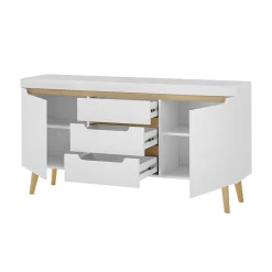 Wohnen Sideboard mit drei Schubladen und zwei Türen - Ginko