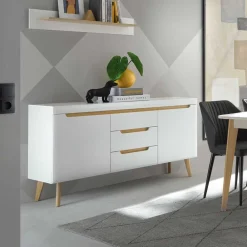Wohnen Sideboard mit drei Schubladen und zwei Türen - Ginko