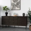 Wohnen Sideboard mit dunklem Furnier in Braun - Wega