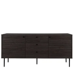 Wohnen Sideboard mit dunklem Furnier in Braun - Wega