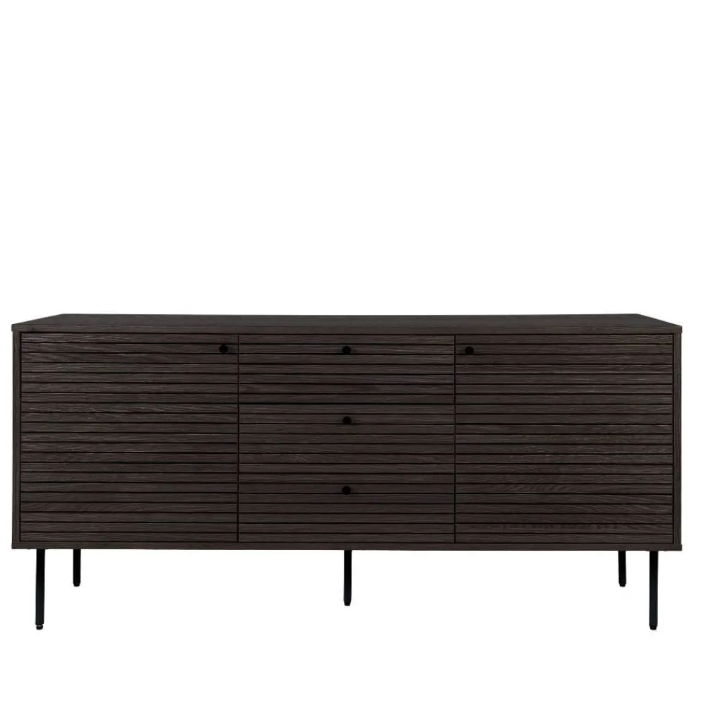 Wohnen Sideboard mit dunklem Furnier in Braun - Wega