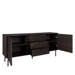 Wohnen Sideboard mit dunklem Furnier in Braun - Wega