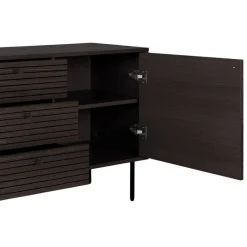 Wohnen Sideboard mit dunklem Furnier in Braun - Wega