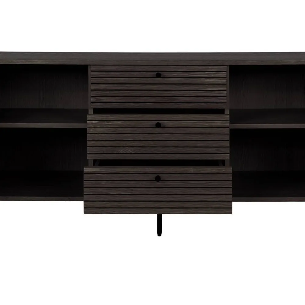 Wohnen Sideboard mit dunklem Furnier in Braun - Wega