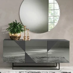 Wohnen Designermöbel*Sideboard mit rauchgrauem Spiegelglas - Razepta