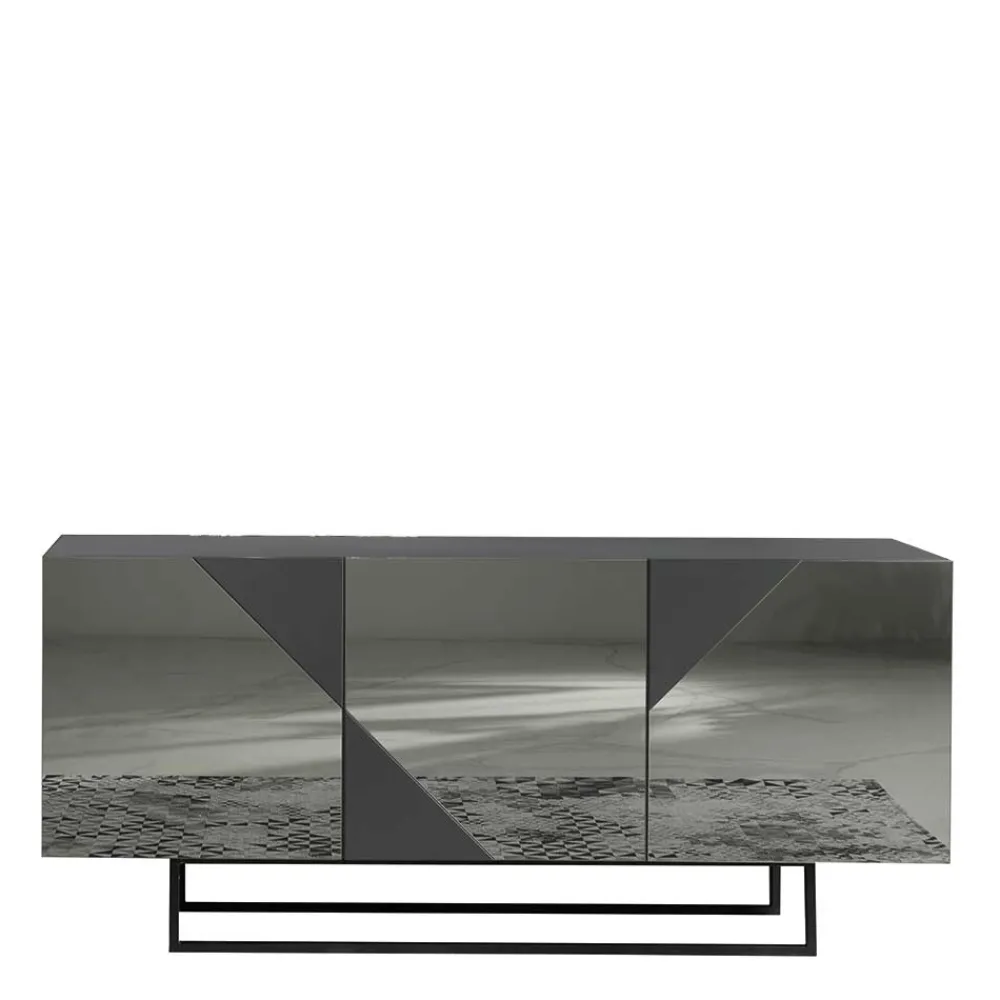 Wohnen Designermöbel*Sideboard mit rauchgrauem Spiegelglas - Razepta