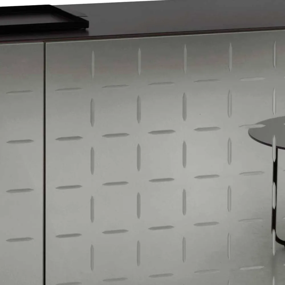 Wohnen Sideboard mit rauchgrauer Spiegelfront - Garecio