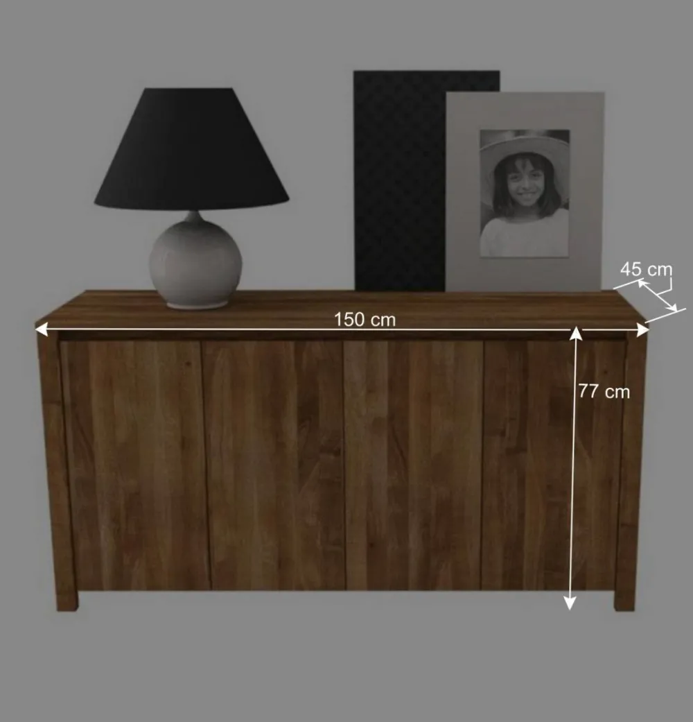 Wohnen Sideboards & Kommoden|Sideboards & Kommoden*Sideboard Nadalia aus Wildeiche Massivholz