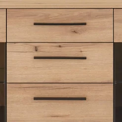 Wohnen Küchenschränke|Sideboards*Sideboard Vitrine in Eiche Dekor - Brocus