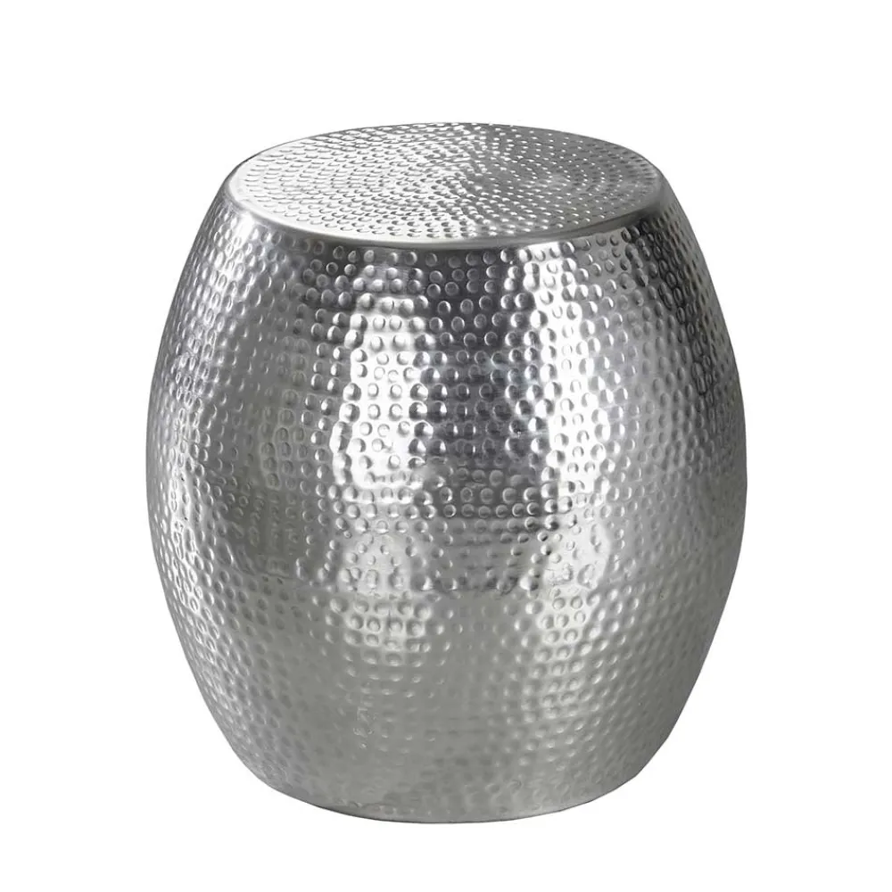 Wohnen Designermöbel*Silberner Beitisch aus Aluminium - Moyico