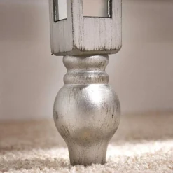 Wohnen Jugendzimmertische|Kinderschreibtische*Silberner Schreibtisch mit Verspiegelung - Adda