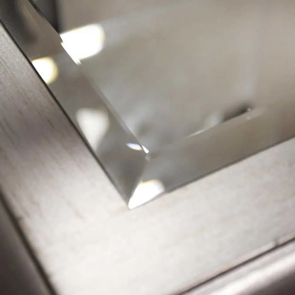 Wohnen Jugendzimmertische|Kinderschreibtische*Silberner Schreibtisch mit Verspiegelung - Adda