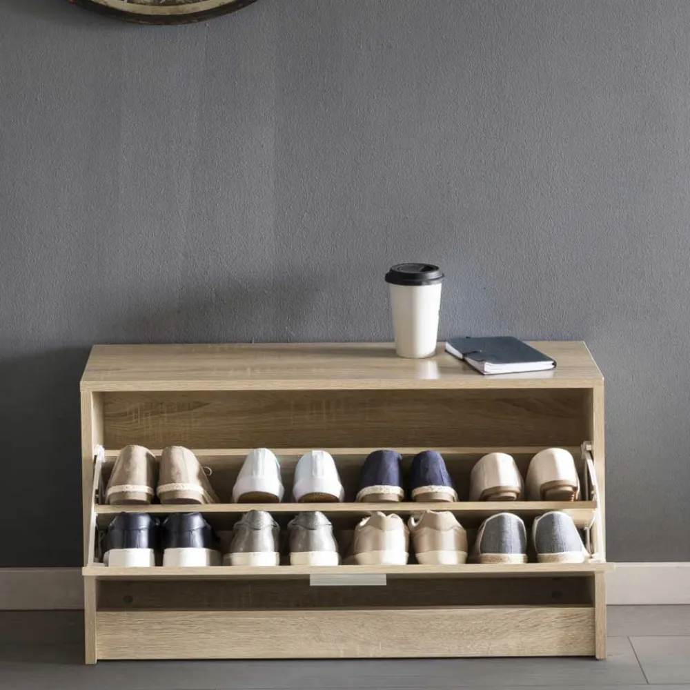 Wohnen Sitzbank mit Schuhaufbewahrung Joker in Sonoma Eiche Dekor