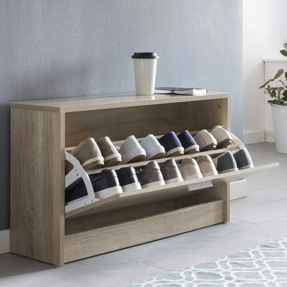 Wohnen Sitzbank mit Schuhaufbewahrung Joker in Sonoma Eiche Dekor