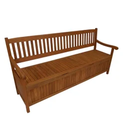Wohnen Küchenbänke|Esszimmerbänke*3-Sitzer Garten Bank mit Truhe - Durai