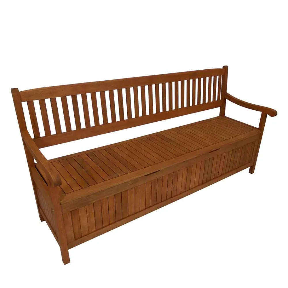 Wohnen Küchenbänke|Esszimmerbänke*3-Sitzer Garten Bank mit Truhe - Durai