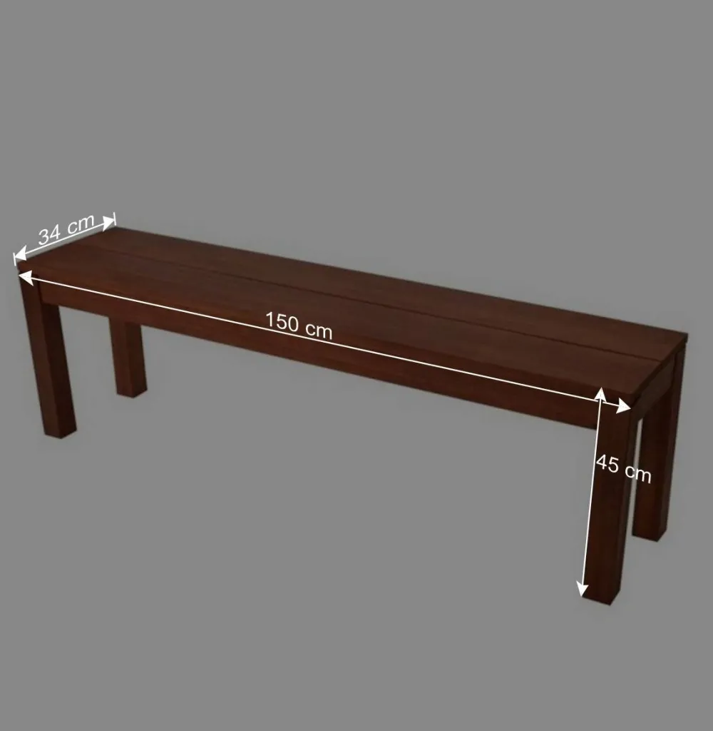 Wohnen Gartenbänke|Küchenbänke*3-Sitzer Gartenbank Tamyno aus Holz geölt