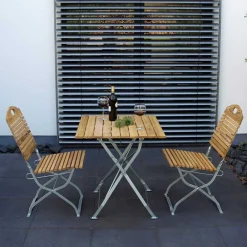 Wohnen Balkonmöbel|Terrassenmöbel*Sitzgrupe Garten Klappmöbel aus Robinie - Parvello (dreiteilig)