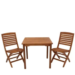 Wohnen Sitzgruppe|Balkonmöbel*Sitzgruppe Garten aus Eukalyptusholz - Thomas (dreiteilig)