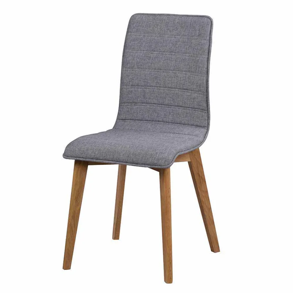 Wohnen Küchen-Essgruppen|Esszimmer Komplett*Sitzgruppe in Eiche & Grau - Number (fünfteilig)