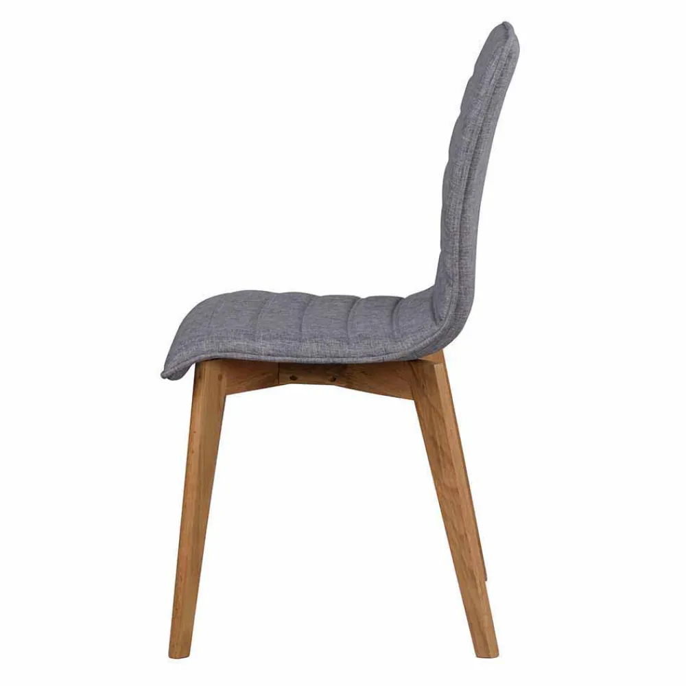 Wohnen Küchen-Essgruppen|Esszimmer Komplett*Sitzgruppe in Eiche & Grau - Number (fünfteilig)