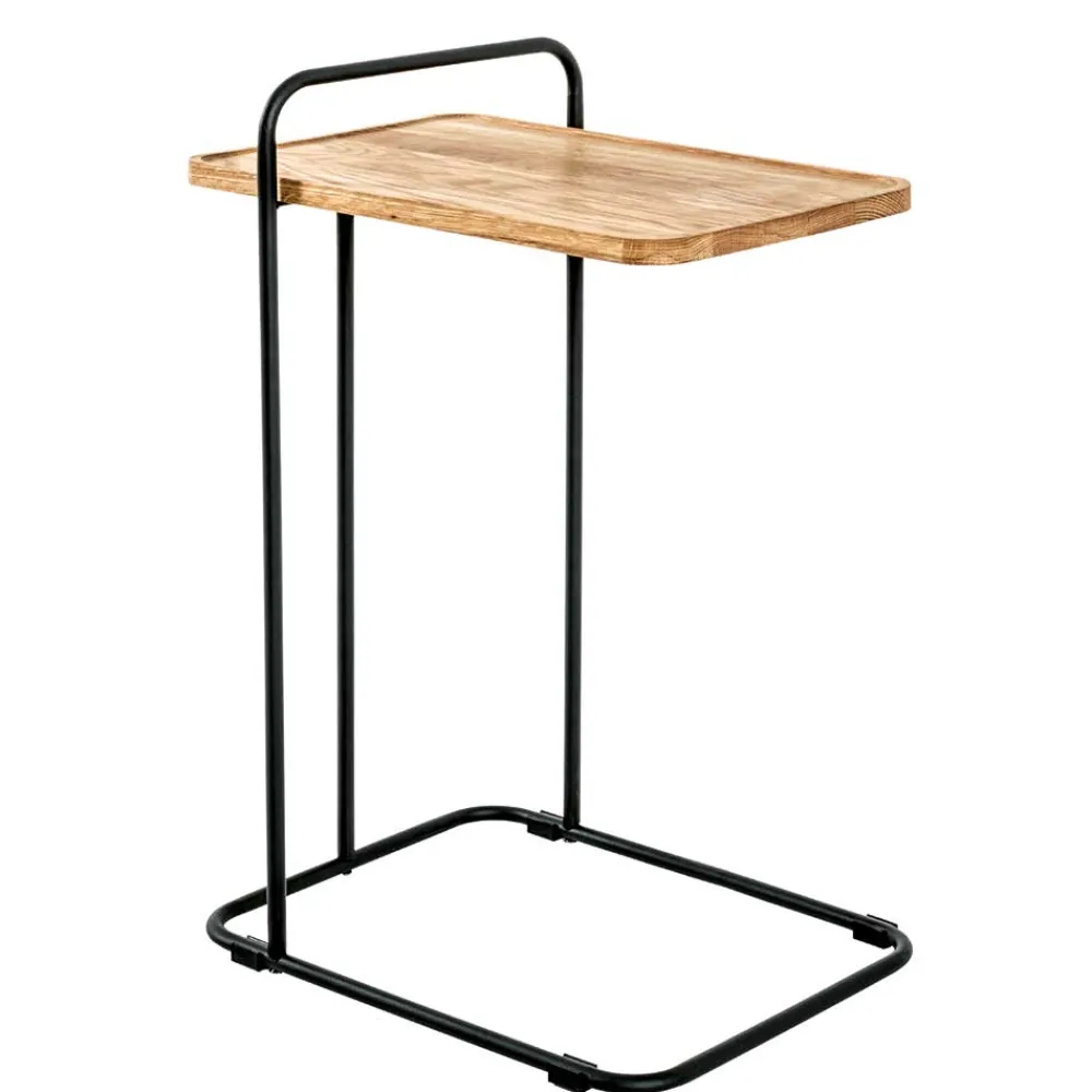 Wohnen Telefontische*Skandi Anstelltisch mit Holzplatte Eiche - Noele