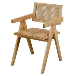 Wohnen Skandinavische Möbel|Küchenstühle*Skandi Armlehnenstuhl in Natur - Forcia