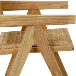 Wohnen Skandinavische Möbel|Küchenstühle*Skandi Armlehnenstuhl in Natur - Forcia