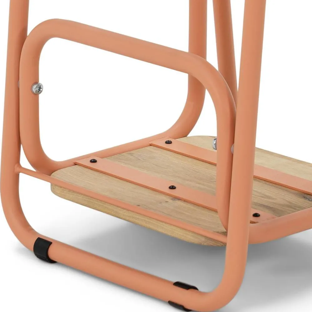 Wohnen Skandi Beistelltisch mit zwei Ablagen - Elhera