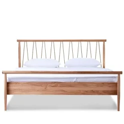 Wohnen Naturholzmöbel|Skandinavische Möbel*Skandi Doppelbett aus Wildeiche Honig - Reymons