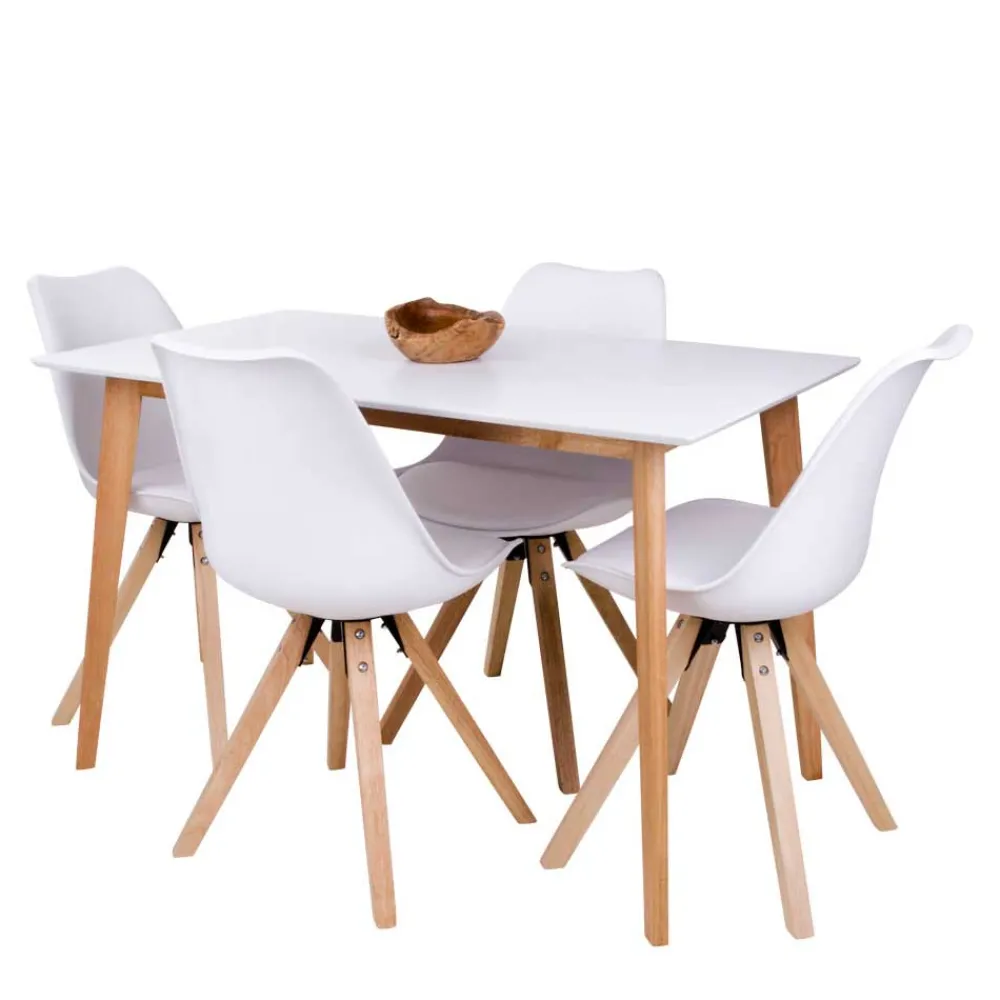 Wohnen Skandi Essgruppe für 4 Personen - Omnus (fünfteilig)