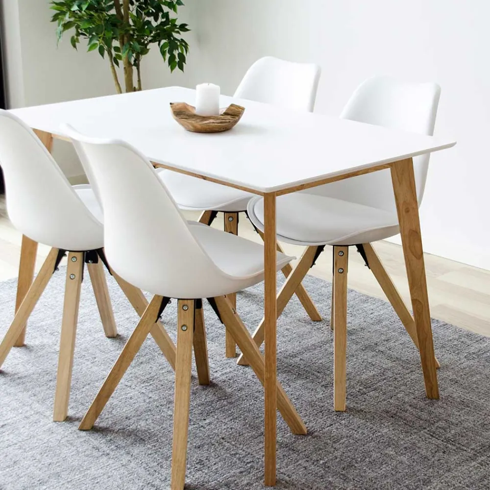 Wohnen Skandi Essgruppe für 4 Personen - Omnus (fünfteilig)