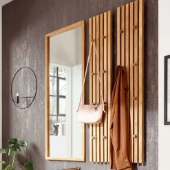 Wohnen Skandinavische Möbel|Garderoben*Skandi Garderobenpaneel aus Eiche Massivholz - Artensian